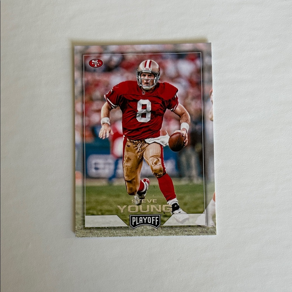 Panini Playoff Football Card - Red and Gold